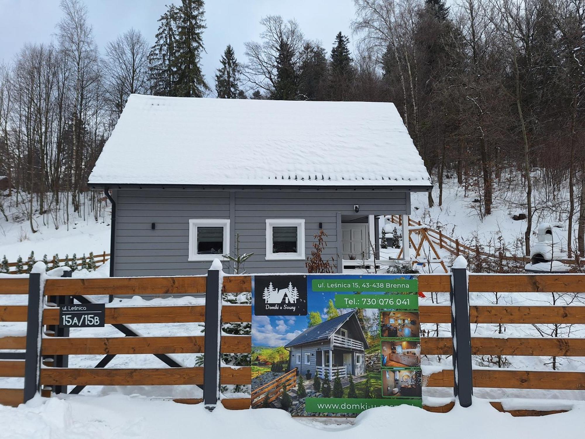 Domki U Sosny - Nowoczesne Domki Na Wylacznosc, Spokojna Okolica Blisko Lasu I Szlaku, 1,2 Km Od Centrum Brennej Brenna Extérieur photo